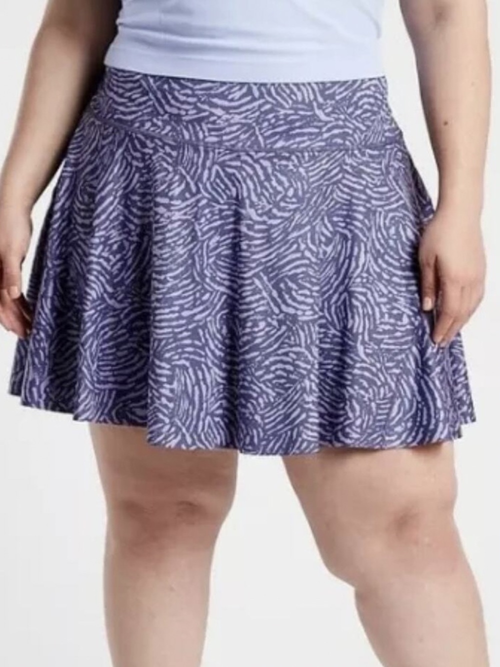 ATHLETA Ace Printed Tennis Skort Fiji Medieval Violet 3X